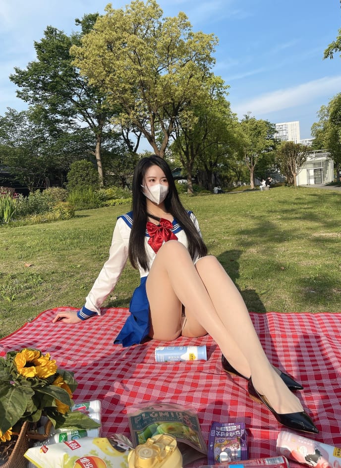 图片[1]-【微-密】July芝岚-户外野餐 [59P-89M]-蜜桃啵啵