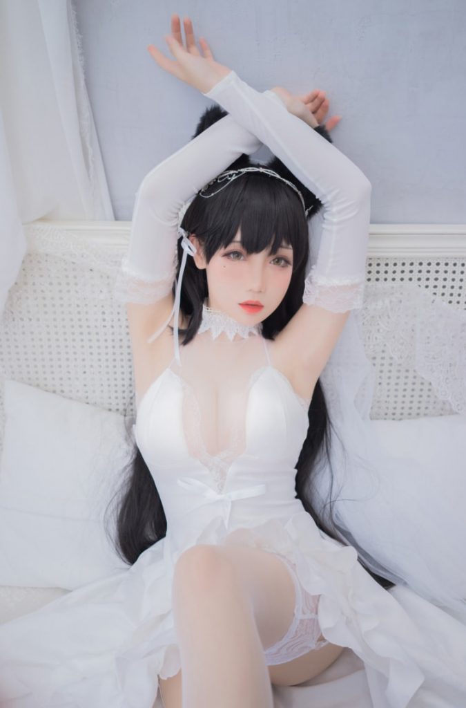 图片[1]-焖焖碳 NO.042 爱宕花嫁 [20P-211MB]-蜜桃啵啵