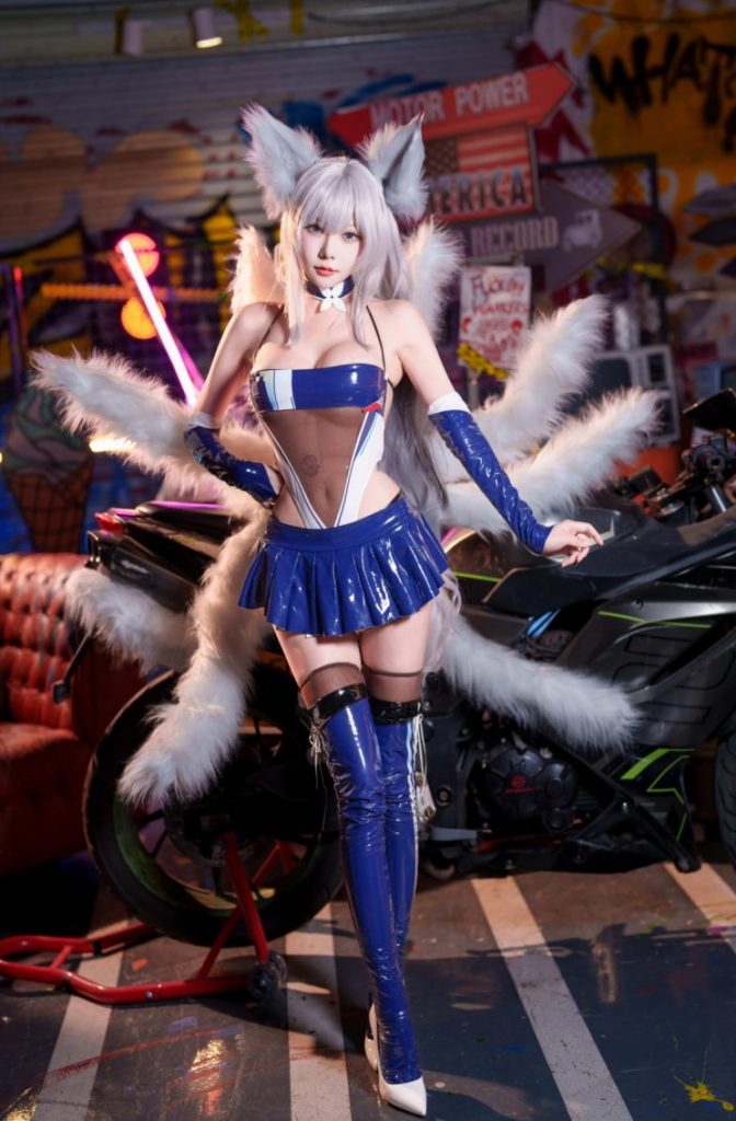 图片[2]-香草喵露露 NO.065 信浓赛车 [12P1V-1.15GB]-蜜桃啵啵