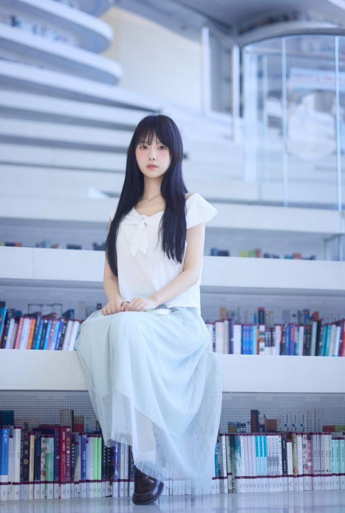 图片[1]-Shika小鹿鹿 NO.134 图书馆 [16P-294MB]-蜜桃啵啵