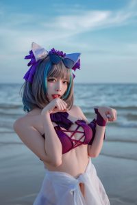 二佐Nisa – NO.202 碧蓝航线-柴郡泳装[30P-373MB]-蜜桃啵啵